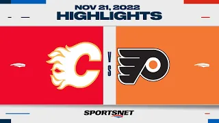 NHL Highlights | Flames vs. Flyers - November 21, 2022