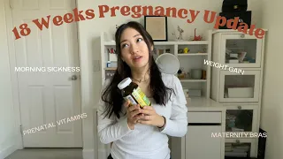 PREGNANCY VLOG | 18 weeks pregnancy update, total weight gain, prenatal vitamins