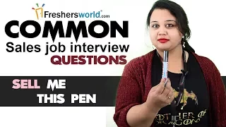 Tough sales job interview questions and how to answer them - Answer for Sell me this pen