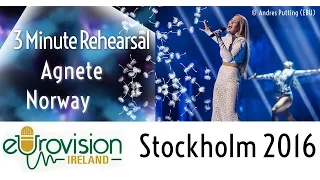 Eurovision 2016: Second rehearsal of Agnethe from Norway with 'Icebreaker'