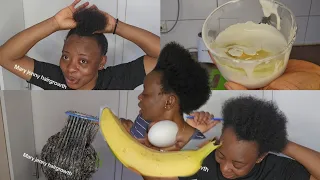 How I Grew my hair in just 7 months with egg and banana