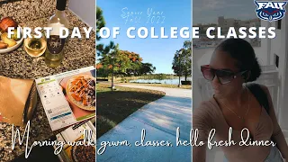 FIRST DAY OF COLLEGE CLASSES 2022! senior year at Florida Atlantic University |Danielle Michelle