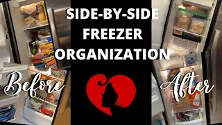 SIDE-BY-SIDE FREEZER ORGANIZATION | ORGANIZE WITH ME: THE HOME EDIT FREEZER ORGANIZATION METHOD