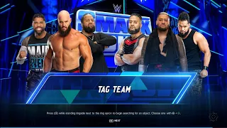 Braun Strowman, Jey & Jimmy Uso Vs Solo Sikoa, Tama Tonga & Tanga Loa | WWE 2k24