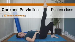 Pilates class - abdominal core and pelvic floor | 10 minute workout | Pilates Live