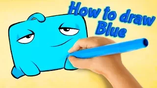 Om Nom Stories - How to draw: Blue - Cut The Rope - Kedoo ToonsTV