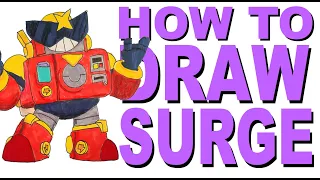 How to draw Surge (Brawl Stars)