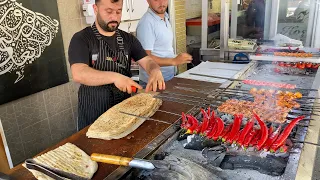 Amazing Turkish Kebab - This Master Prepares Salad With Incredible Skill