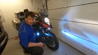 2019 Suzuki DL650 Vstrom change lightbulb low beam