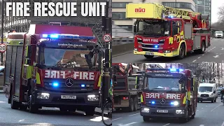 New London Fire Brigade Rescue Truck and Fire Engines responding