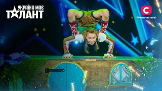 Girl shoots a bow with her feet! – Ukraine's Got Talent 2021 – Episode 1 | FIRST CASTING