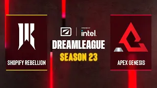 Dota2 - Shopify Rebellion vs Apex Genesis - Game 2 - DreamLeague Season 23 - CQ - NA