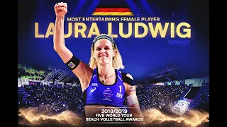 Laura Ludwig - Most Entertaining Player | FIVB World Tour Beach Volleyball Awards 2018/19