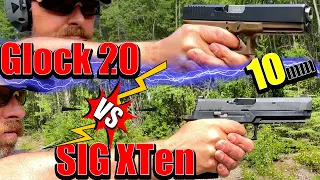 🥊 10mm BACKROOM BRAWL | SIG P320 XTen vs Glock 20 Gen 4 | HEAVYweight Champion versus Challenger