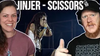 COUPLE React to Jinjer - Scissors | OFFICE BLOKE DAVE