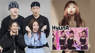 Korean Professional Dancers React to HyunA