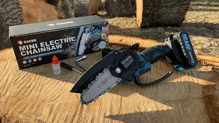 Testing the smallest chainsaw in the world!