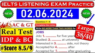 IELTS LISTENING PRACTICE TEST 2024 WITH ANSWERS | 02.06.2024