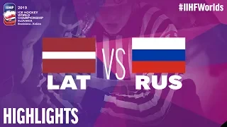 Latvia vs. Russia - Game Highlights - #IIHFWorlds 2019