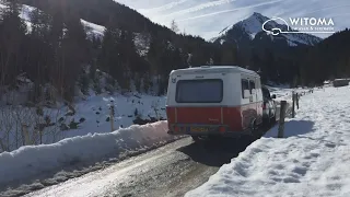 Winterkamperen in Brixen met een Eriba Touring Rockabilly