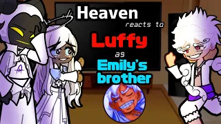 Hazbin Hotel Heaven reacts to Luffy Gear 5 as Emily's brother ❤️🙏Gacha Hazbin Hotel reacts