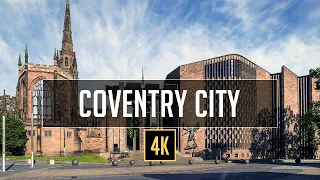 Coventry City Centre - City of Culture - Virtual Walking Tour - 4K Walks - Binaural Audio