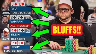 World Series of Poker 2023 Best Bluffs Compilation!