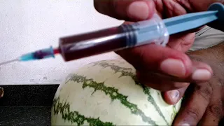 Watermelon is injected with colour. Is it TRUE???