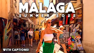 Malaga City Spain Fantastic City Tour with Captions! Summer 2022 Costa del Sol | Andalucía [4K]