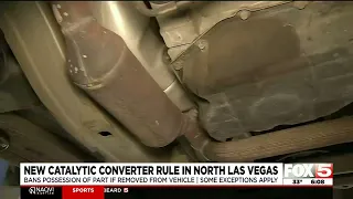 North Las Vegas to introduce new catalytic converter rule