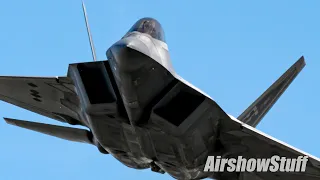 F-22 Raptors LOW and LOUD at El Centro! + Spotting - March 2024