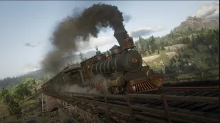 Playing Red Dead Redemption with Railroad Engineer MOD