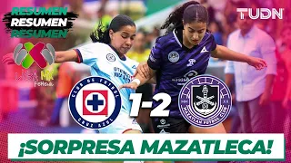 Resumen y goles | Cruz Azul 1-2 Mazatlán | Liga Mx Femenil - CL2024 J2 | TUDN