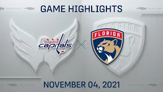 NHL Highlights | Capitals vs. Panthers - Nov. 4, 2021