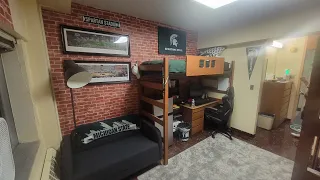 Michigan State University MSU East Wilson Dorm Room Walk Thru 2023