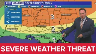 New Orleans Weather Forecast:  Storms again and hot!