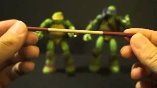 Revoltech Teenage Mutant Ninja Turtles Donatello and Michelangelo Figure Review!