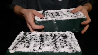 ASMR full gridded  frozen floral foam crushing (no talking)