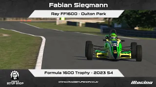 iRacing - 23S4 - Ray FF1600 - Formula 1600 Trophy - Oulton Park - FS