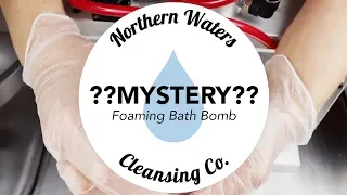 Making a Mystery Bath Bomb with a Pneumatic Press | Northern Waters Cleansing Co.