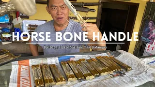 Balisong with Horse Bone Handle ni Leo Rivera : Balisong Store sa Taal Batangas