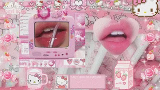 ୨୧ enormous big round lips + upturned lip corners subliminal ୨୧