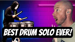 Drummer Reacts To - THE BEST DRUM SOLO EVER - MASKED GUY I&E 1ST PLACE FIRST TIME HEARING