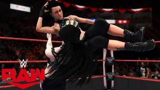 WWE 2K20 RAW PAIGE VS BAYLEY WINNER FACES LYA AT ELIMINATION CHAMBER