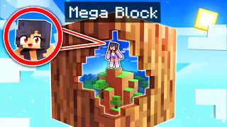 We're STRANDED On ONE MEGA BLOCK In Minecraft!