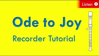 Ode to Joy Recorder Tutorial [Lesson 1- Listen]