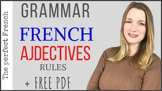 French Adjectives - Grammar - Rules - Feminine Masculine | French grammar for beginners