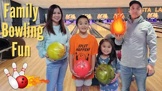 Family Bowling Time| First Time at Bowling Alley| Ten Pin Bowling Fun