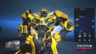 TRANSFORMERS Online 变形金刚 - Bumblebee The Last Knight Skin vs Gun Control Mode Gameplay