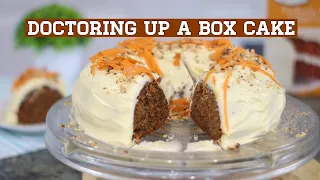 How to turn a CARROT BOX CAKE MIX into a MOIST HOMEMADE CAKE using simple HACKS~ Mansa Queen